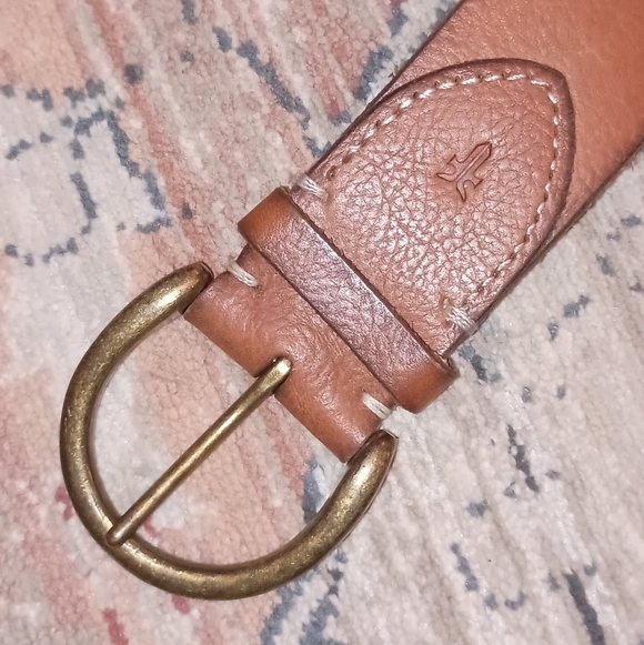 Frye Brown Leather Women's Belt size small - Picture 10 of 11